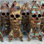 Ornament made of resin skull bomb