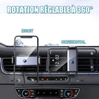 Adaptive phone holder with 360-degree rotation