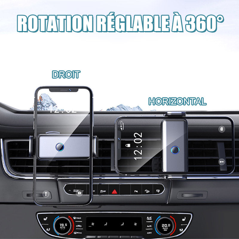 Adaptive phone holder with 360-degree rotation