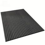 All-Season Weatherproof Doormat – Abrasion-Resistant Striped Doormat, Non-Slip, Stain and Fade Resistant, Low Profile Mat for Indoor and Outdoor
