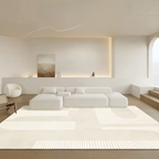 Japanese Minimalist Fluffy Rug Soft Non-Slip for Bedroom Living Room and Lounge