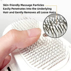 Steam brush for pets with steam cleaning