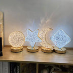 Star Moon Metal Table Lamp