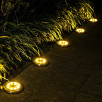 Solar Ground Lights – Weatherproof Outdoor LED Pathway Lighting Powered
