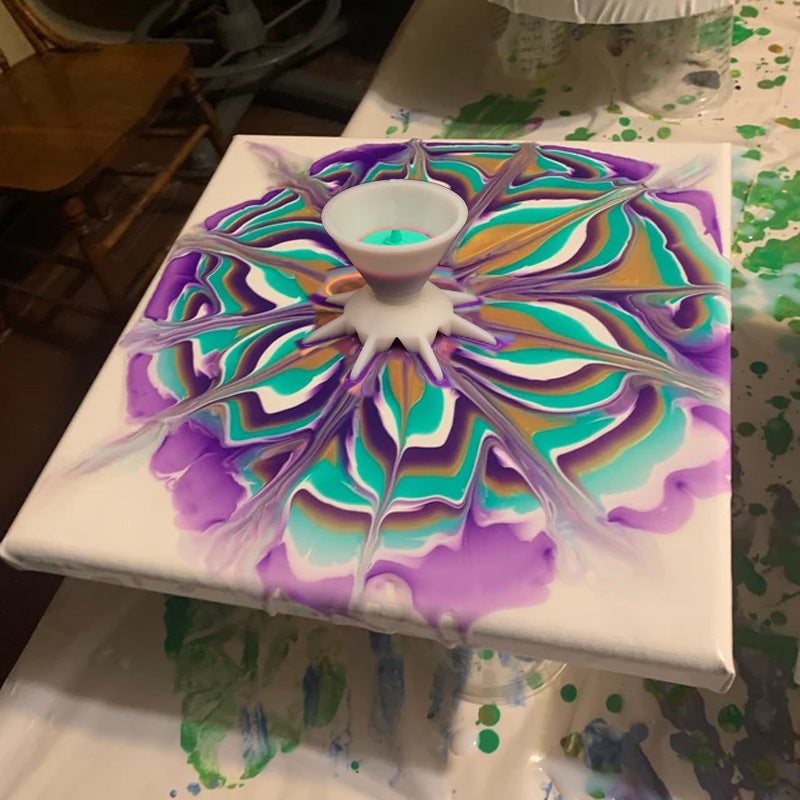 Pouring Colors Flower Split Art Cup