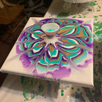 Pouring Colors Flower Split Art Cup