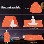 Waterproof sleeping bag for emergencies