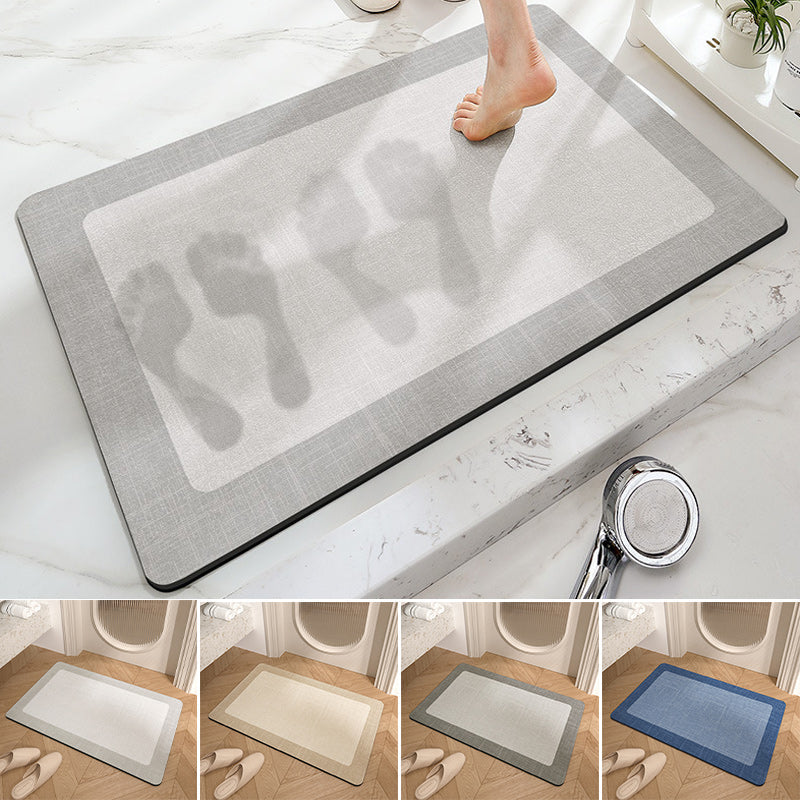 Non-Slip Minimalism Bathroom Floor Mat - Super Absorbent, Easy to Clean