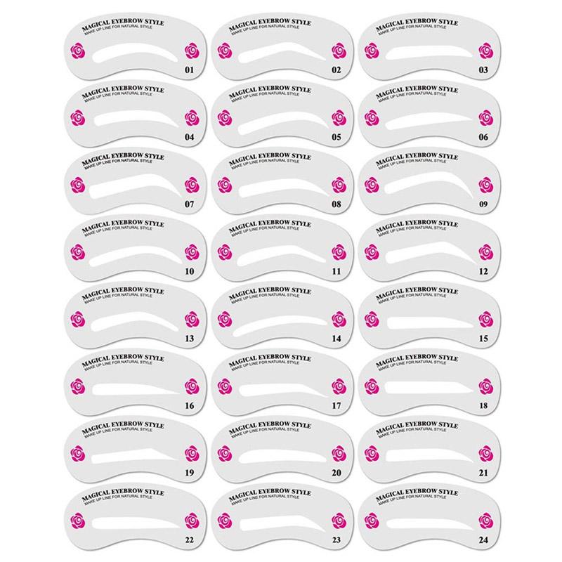 Various Styles Eyebrow Stencil Set