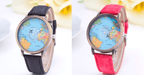 Unisex Watch Unique Design World Map Quartz Watch