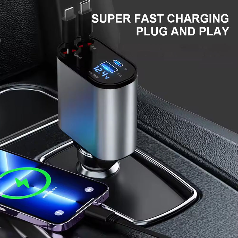 Four-in-One Car Phone Charger
