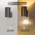Alova LED Plug-In Wall Light – Dimmable Sensor Lamp for Hallways, Stairs & Bedrooms