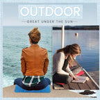 Foldable seating mat for outdoor use