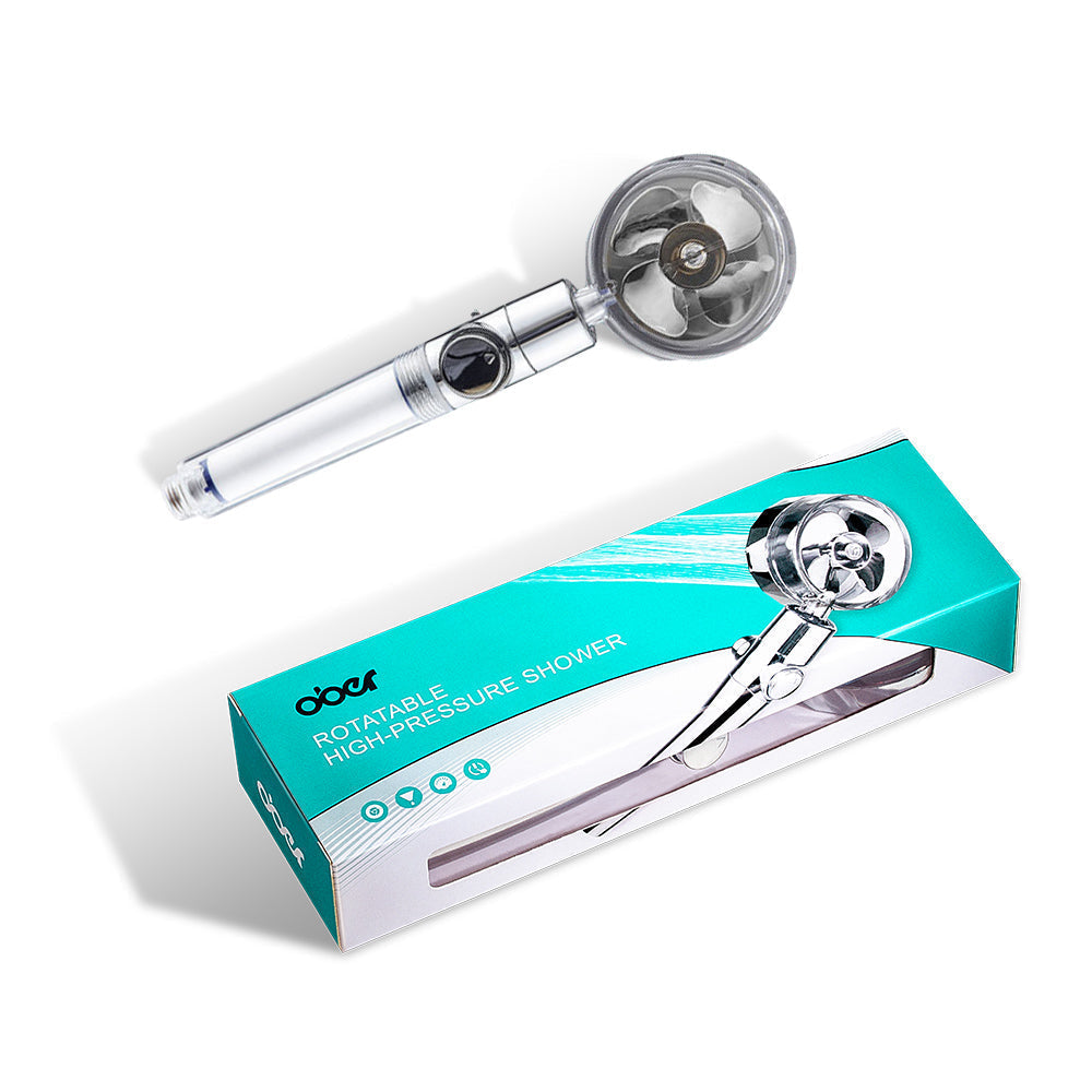 Ober® Water-saving Flow 360° swiveling high-pressure shower, with luxurious packaging