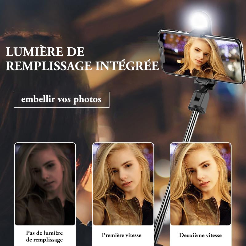 Tripod for selfie stick with Bluetooth remote control