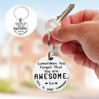 Inspiring best friend keychain