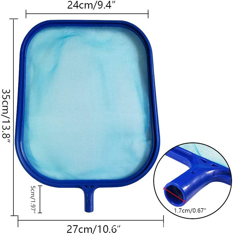 Pool cleaning set with telescopic pole – net filter and accessories for pool care