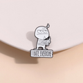 I HATE ALL funny brooch