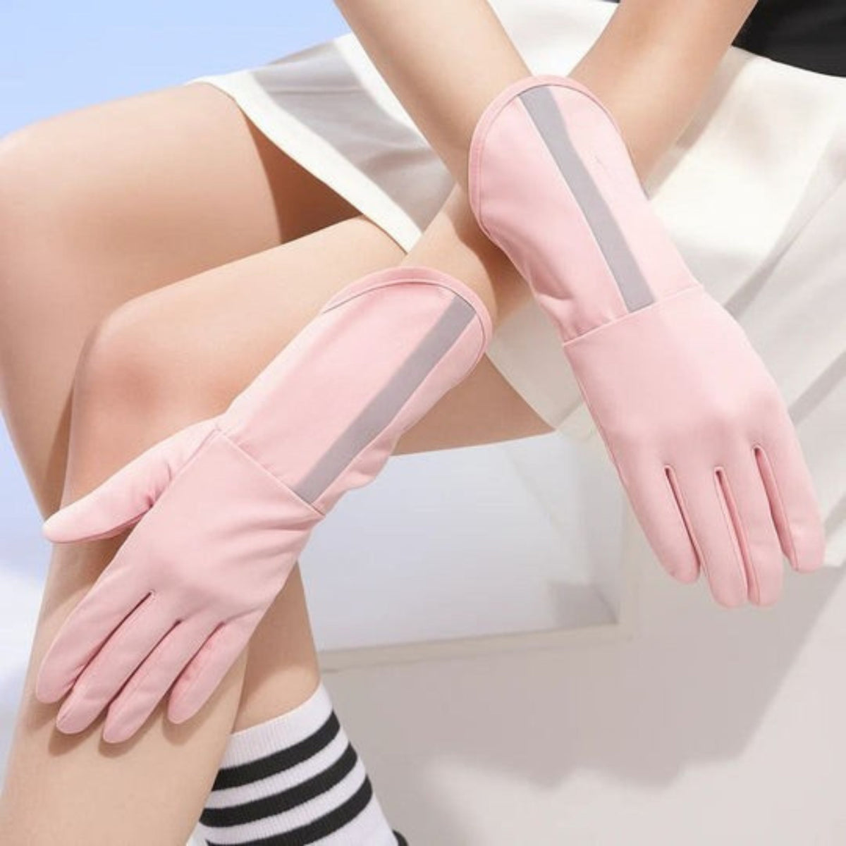 Breathable Cooling Fabric – Open Finger Touchscreen – Lightweight Comfort – Outdoor Driving & Cycling