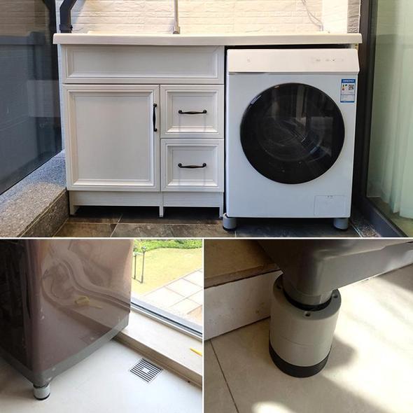 Non-slip and sound-absorbing washing machine feet