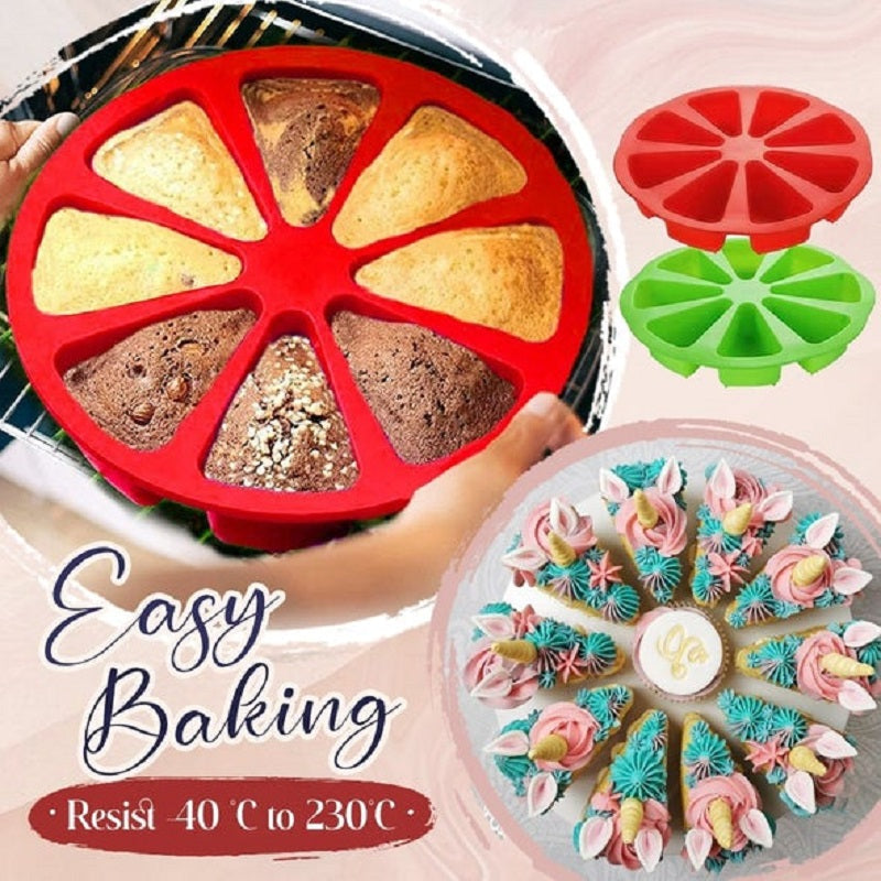 Triangle non-stick silicone cake pan