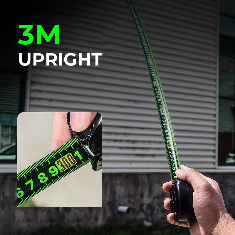 Luminous fluorescent steel measuring tape