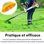 Nylon weed brush for lawn mower