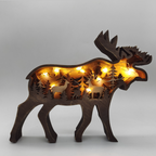 3D Creative Wood Animal Carving Craft Gift