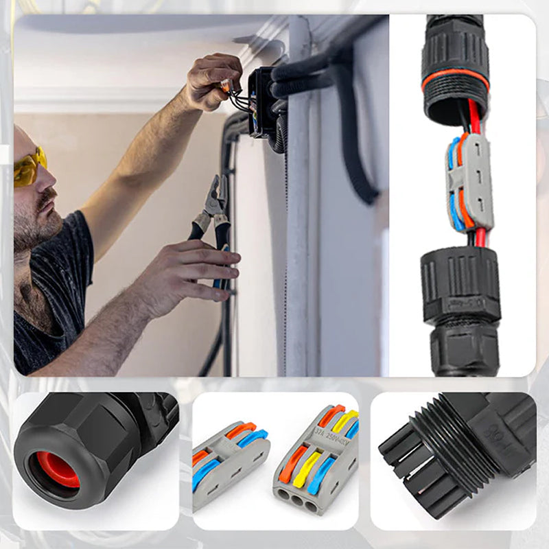 Outdoor waterproof electric cable connector