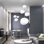 Elegant Glass Pebble Pendant Light