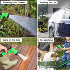 Magic hose with 7 spray gun functions