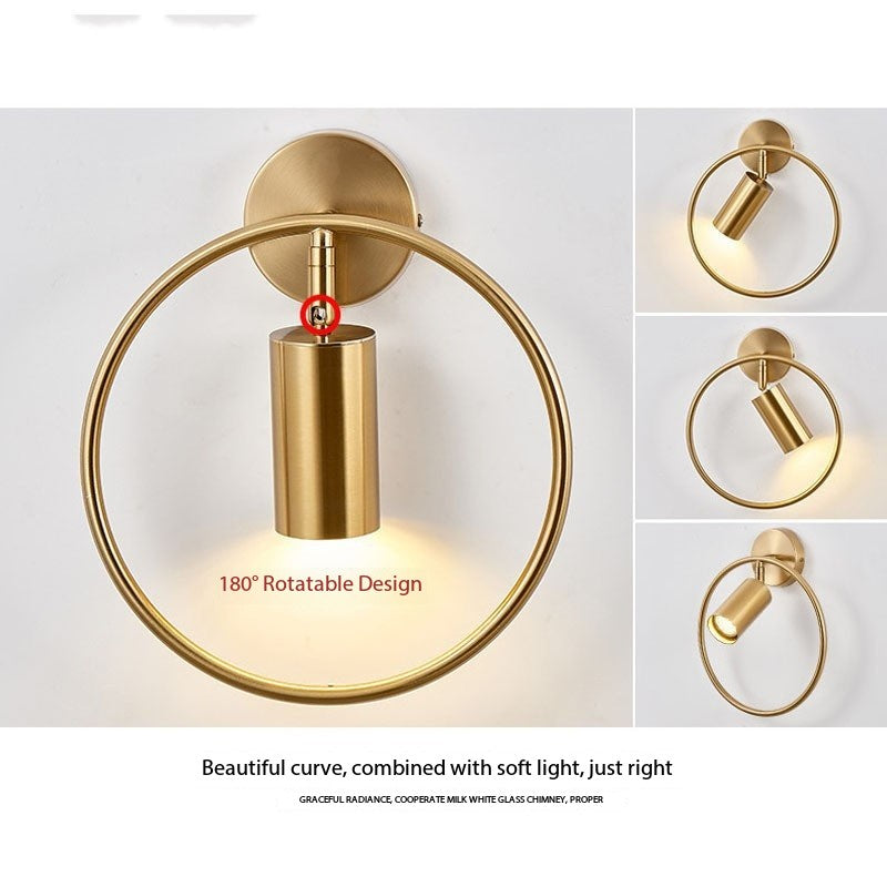 Round Iron Wall Lamp