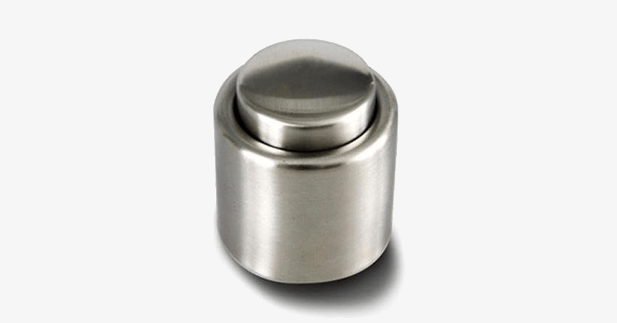 Stainless Steel Vacuum Wine Sealer – Seal your wine and keep it longer!