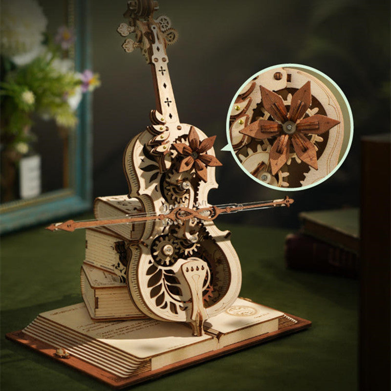 DIY Handcrafted Cello Octave Music Box