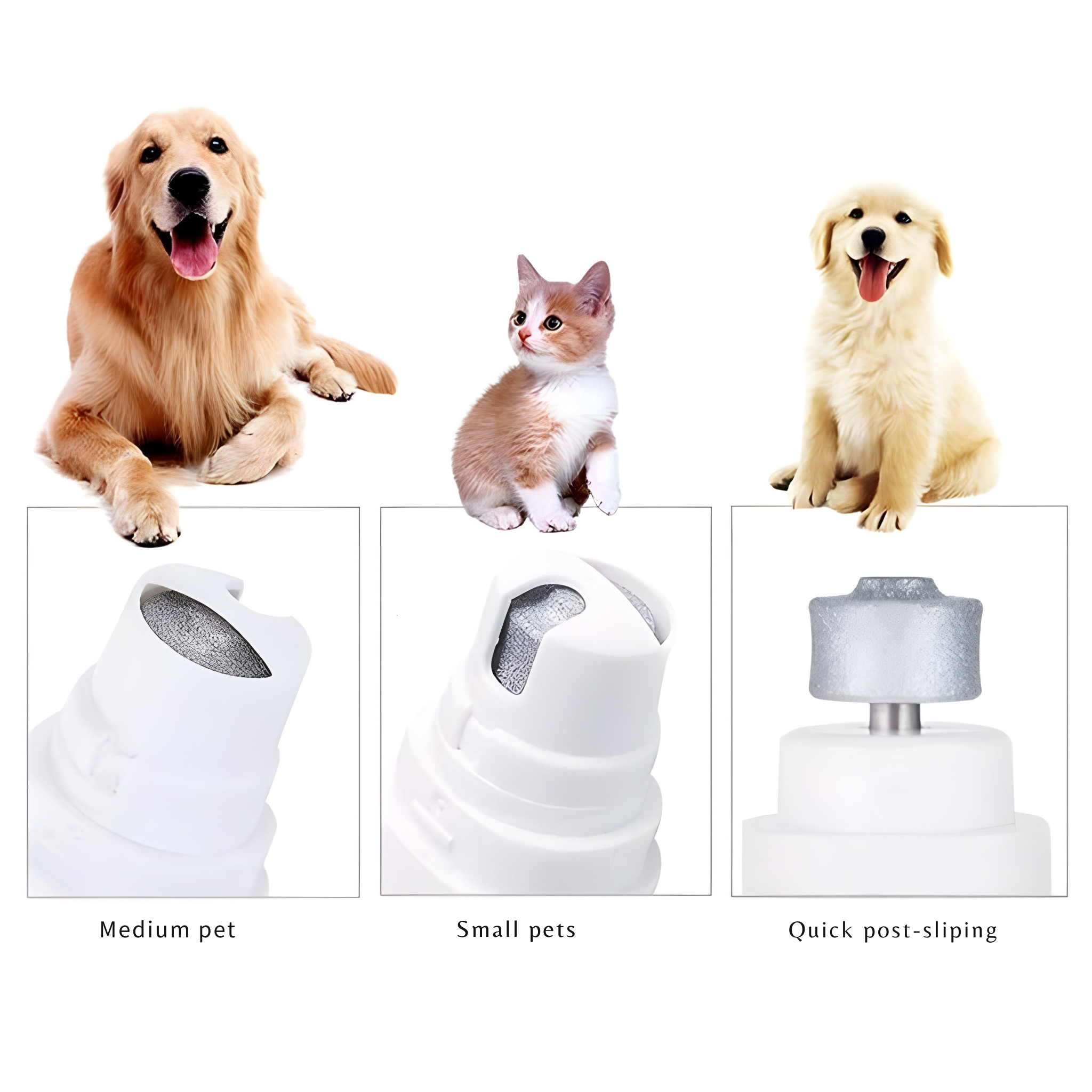 Pet Nail Grinder | Quiet & Safe Claw Trimmer | Rechargeable USB Grooming Tool
