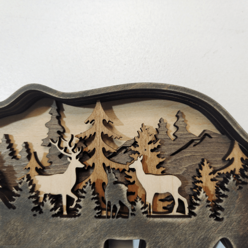 3D Creative Wood Animal Carving Craft Gift