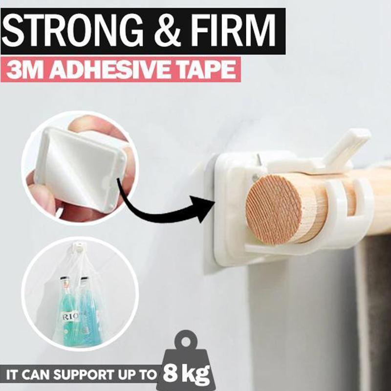 Nail-free adjustable rod holder