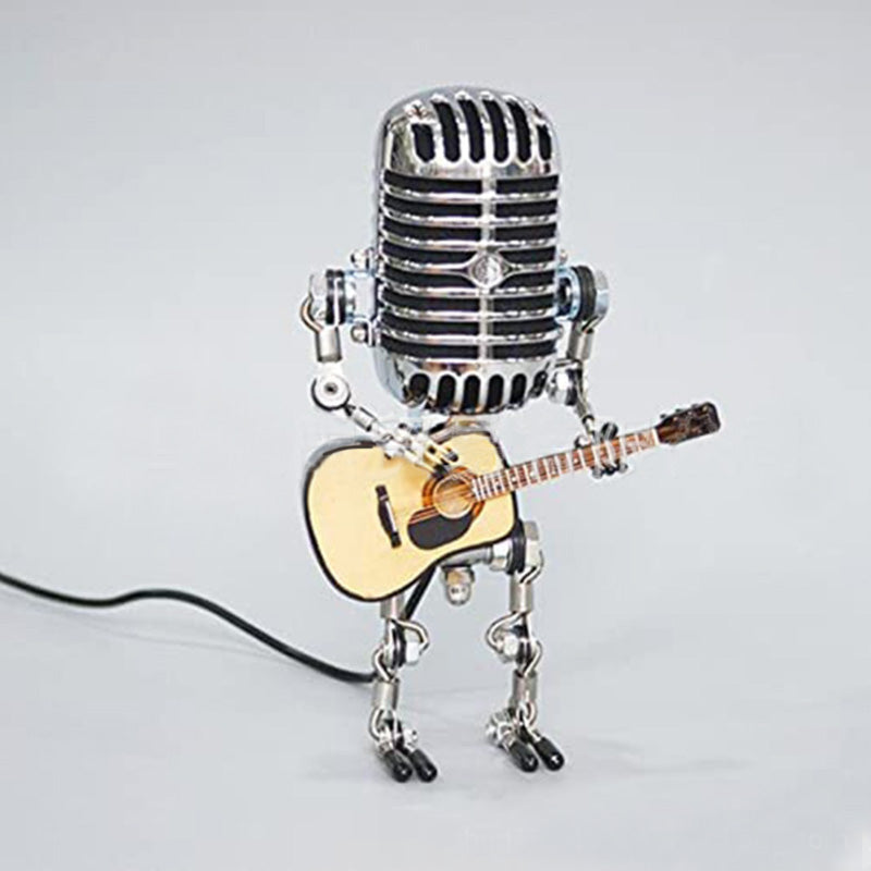 Retro Microphone Robot