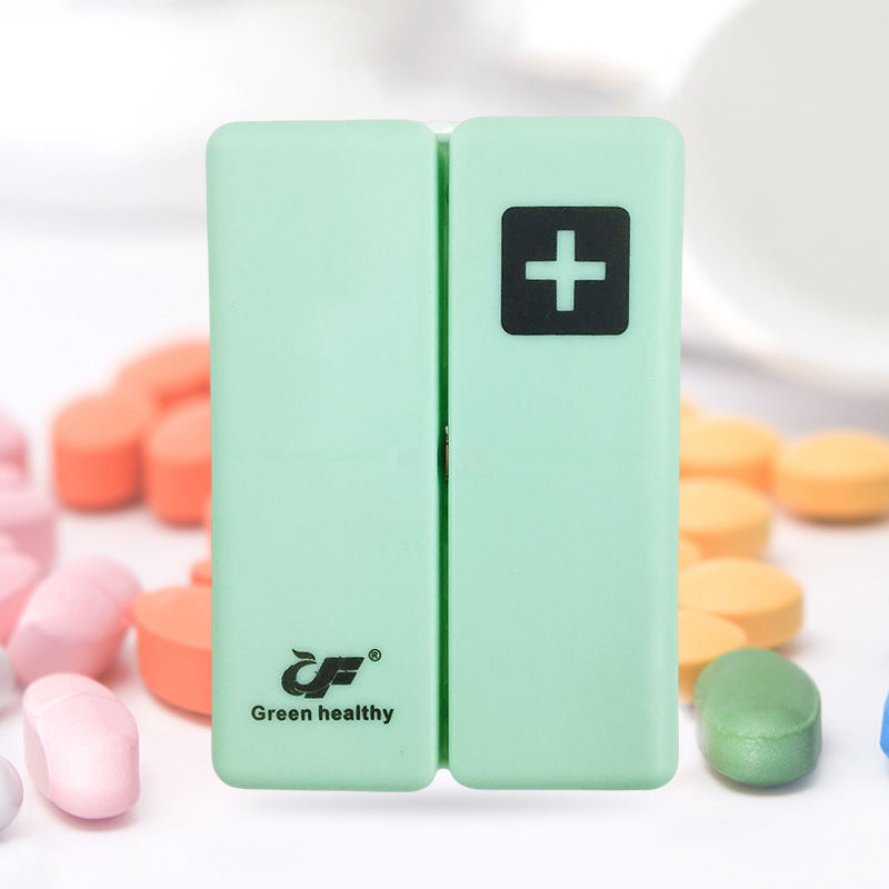 Portable Magnetic Pill Box with 7 Compartments