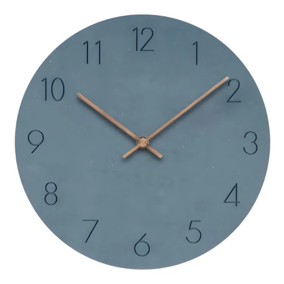 Large Wall Clock Wood Modern | Minimalistic Wall Design