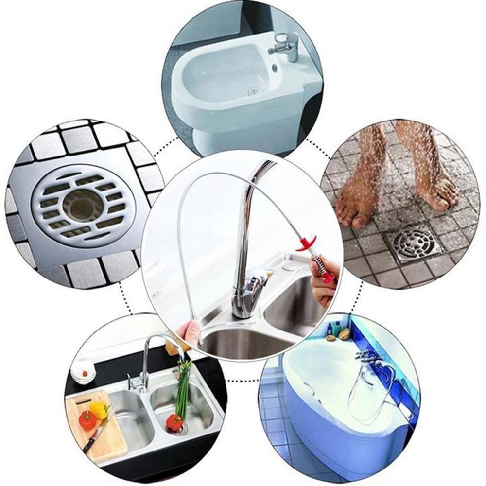 Kitchen sink drain cleaning hooks (2 pieces)