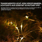 Waterproof portable collapsible fairy lights for outdoor use
