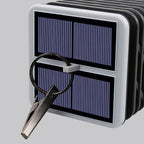 Solar Flame Torch Light Square LED Garden Lawn Decorative Hanging Light