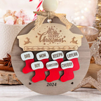 Christmas Ornament in Personalized Wood Design