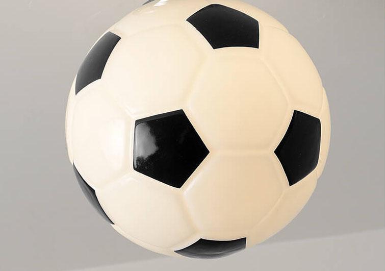 SportLume Creative Ceiling Light | Basketball & Football Design | Semi-Mount | Glass Lamp