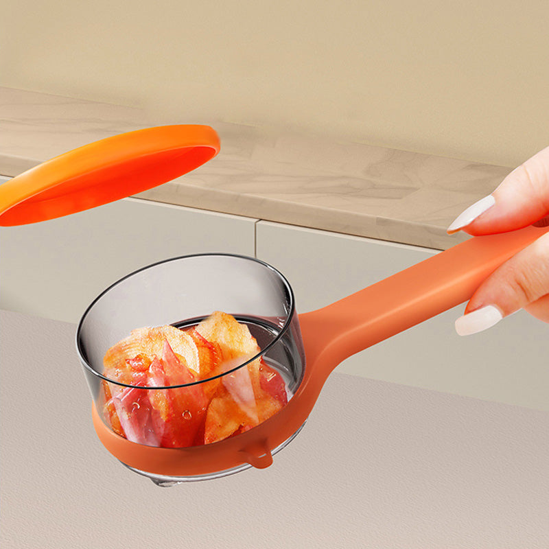 Peeling knife with storage box