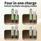 4 in 1 USB Charging Cable MAX 240W Fast Charging