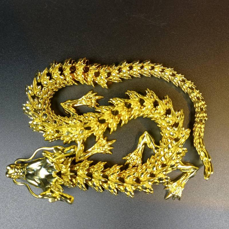Golden Dragon with movable joints