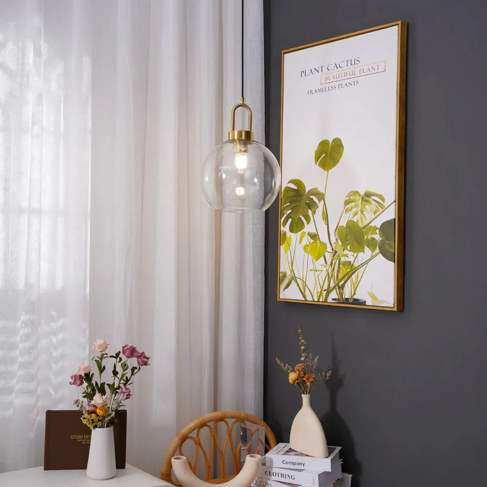Modern Atmospheric Glass Pendant Lamp for Dining Room and Kitchen