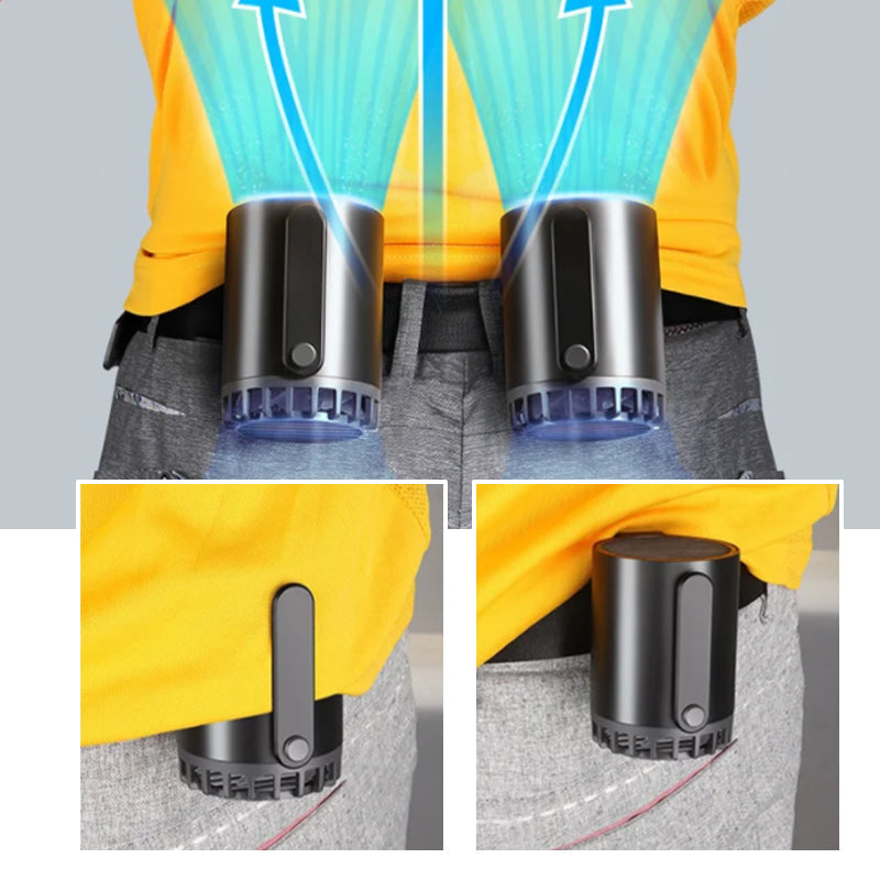 Hanging waist small fan